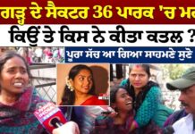 ਚੰਡੀਗੜ੍ਹ ਦੇ ਸੈਕਟਰ 36 ਪਾਰਕ ‘ਚ ਮ+ਰਡ\ਰ ਕਿਉਂ ਤੇ ਕਿਸ ਨੇ ਕੀਤਾ ਕ/ਤ*ਲ